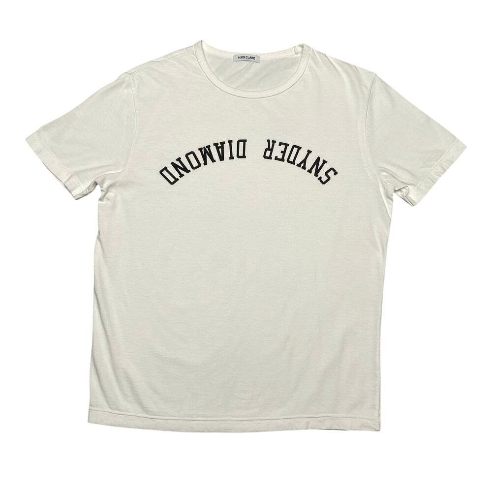 Hiro Clark Snyder Diamond Short Sleeve White T Shirt Men's 19x25